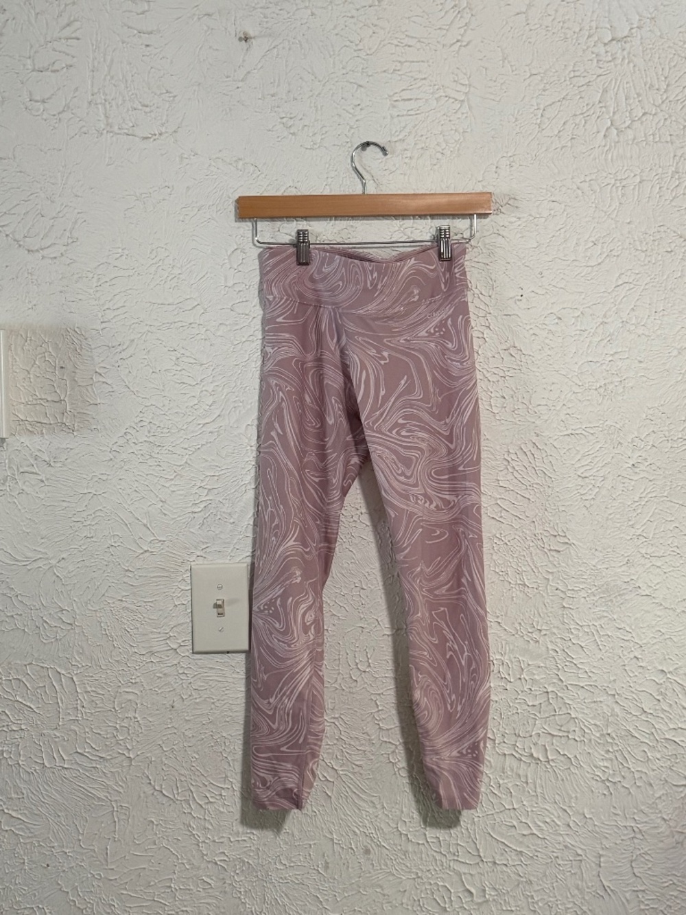 Calvin Klein Performance Pink Purple Swirl Print Leggings